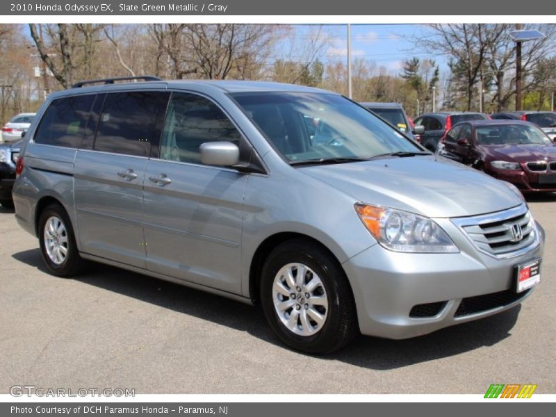 Slate Green Metallic / Gray 2010 Honda Odyssey EX