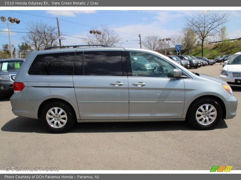 Slate Green Metallic / Gray 2010 Honda Odyssey EX