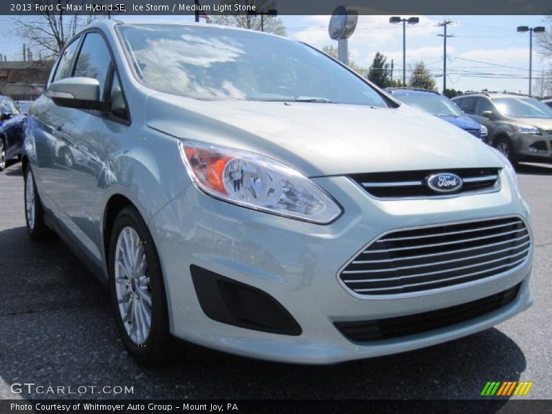 Ice Storm / Medium Light Stone 2013 Ford C-Max Hybrid SE