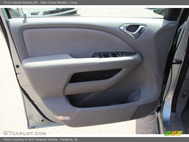 Slate Green Metallic / Gray 2010 Honda Odyssey EX