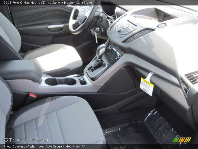 Ice Storm / Medium Light Stone 2013 Ford C-Max Hybrid SE