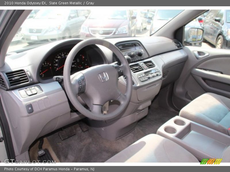 Slate Green Metallic / Gray 2010 Honda Odyssey EX