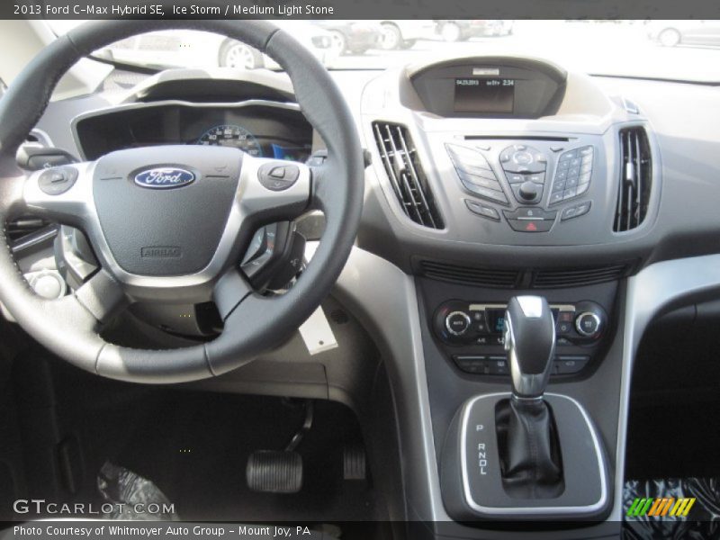 Ice Storm / Medium Light Stone 2013 Ford C-Max Hybrid SE