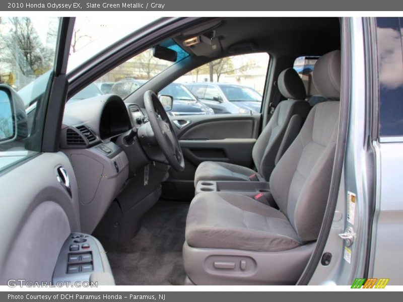 Slate Green Metallic / Gray 2010 Honda Odyssey EX