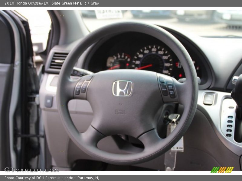 Slate Green Metallic / Gray 2010 Honda Odyssey EX