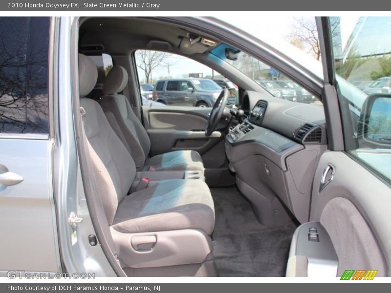 Slate Green Metallic / Gray 2010 Honda Odyssey EX