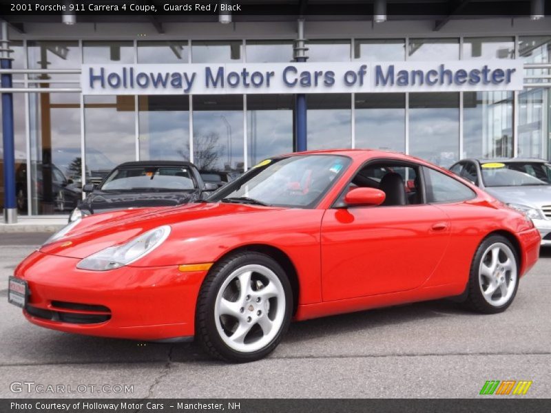 Guards Red / Black 2001 Porsche 911 Carrera 4 Coupe