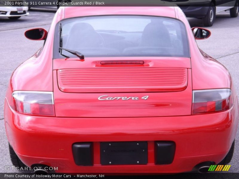 Guards Red / Black 2001 Porsche 911 Carrera 4 Coupe