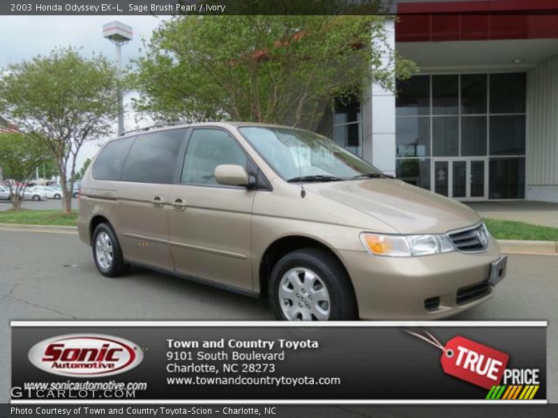 Sage Brush Pearl / Ivory 2003 Honda Odyssey EX-L