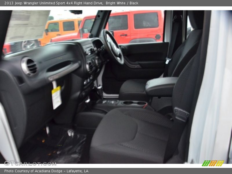 Bright White / Black 2013 Jeep Wrangler Unlimited Sport 4x4 Right Hand Drive