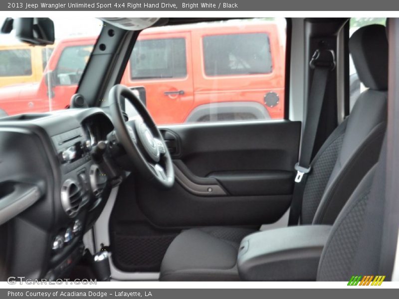 Bright White / Black 2013 Jeep Wrangler Unlimited Sport 4x4 Right Hand Drive