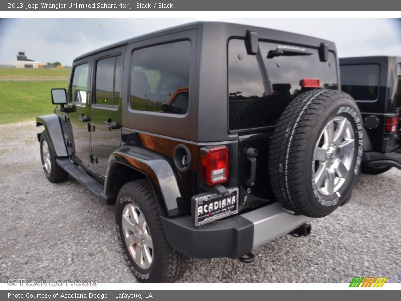 Black / Black 2013 Jeep Wrangler Unlimited Sahara 4x4