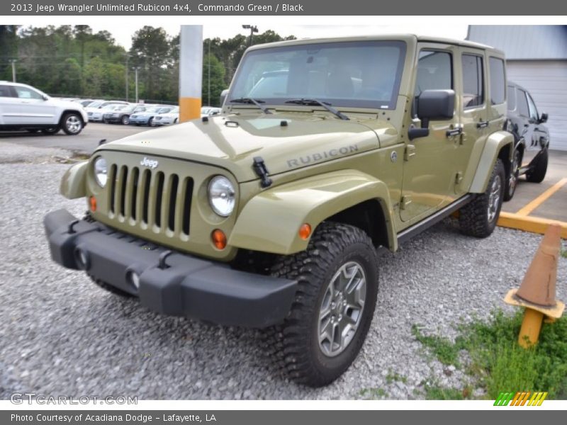 Front 3/4 View of 2013 Wrangler Unlimited Rubicon 4x4