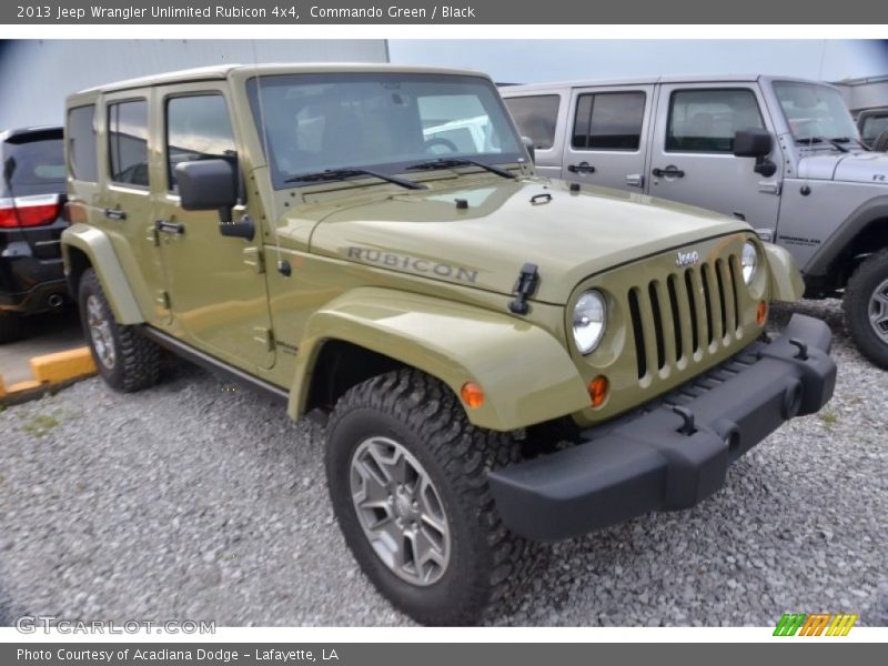 Commando Green / Black 2013 Jeep Wrangler Unlimited Rubicon 4x4