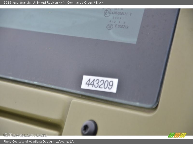 Commando Green / Black 2013 Jeep Wrangler Unlimited Rubicon 4x4