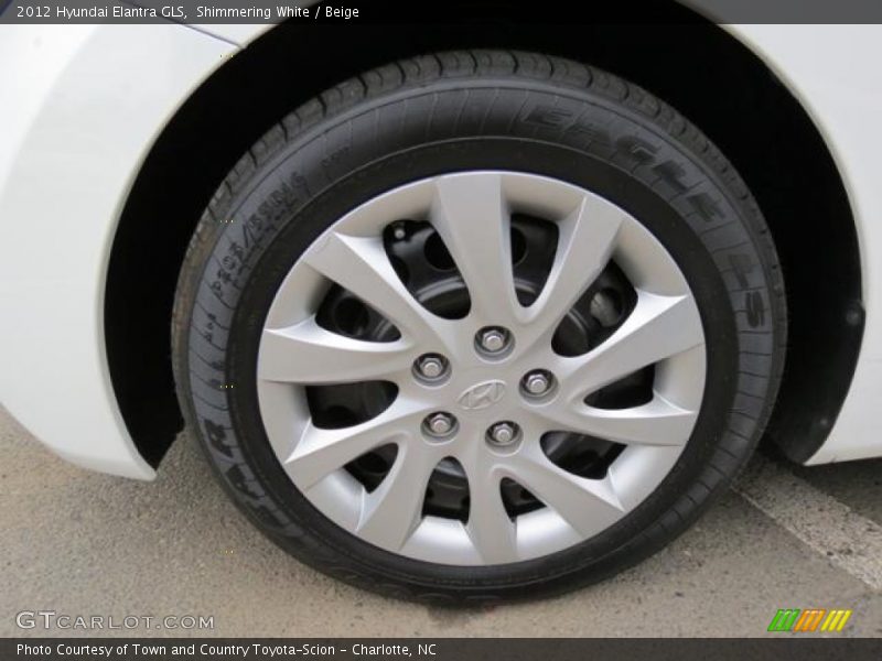 Shimmering White / Beige 2012 Hyundai Elantra GLS