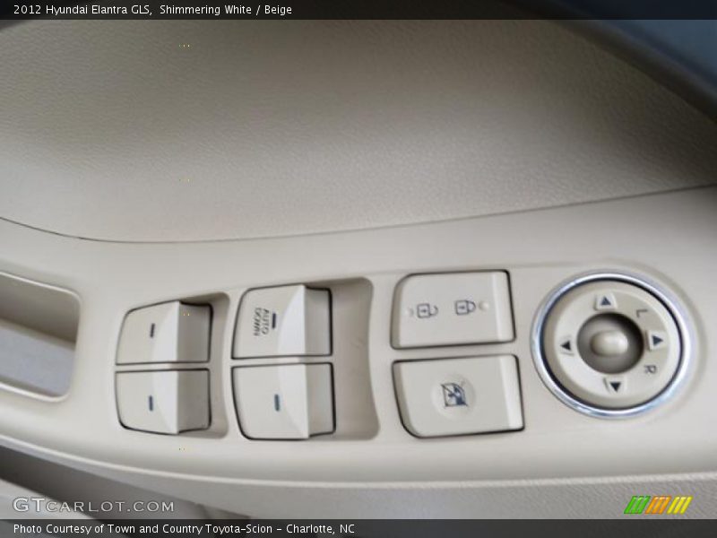 Shimmering White / Beige 2012 Hyundai Elantra GLS