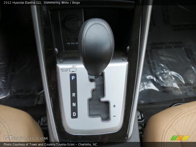 Shimmering White / Beige 2012 Hyundai Elantra GLS