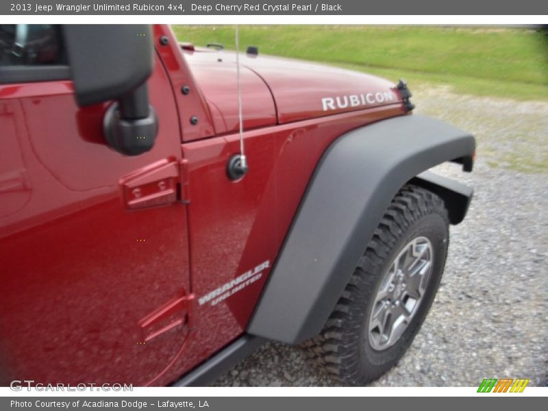 Deep Cherry Red Crystal Pearl / Black 2013 Jeep Wrangler Unlimited Rubicon 4x4