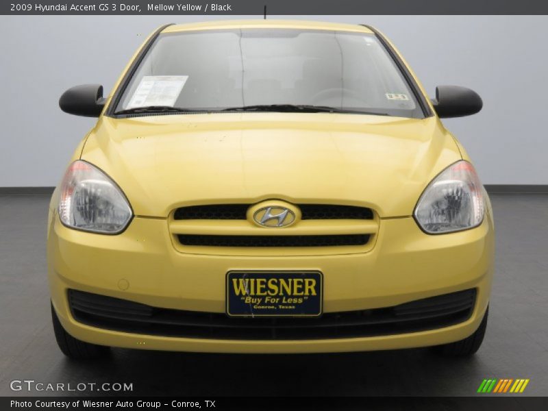 Mellow Yellow / Black 2009 Hyundai Accent GS 3 Door