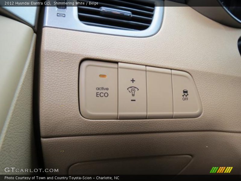 Shimmering White / Beige 2012 Hyundai Elantra GLS