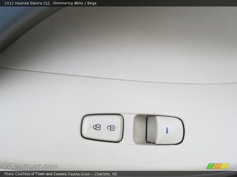 Shimmering White / Beige 2012 Hyundai Elantra GLS