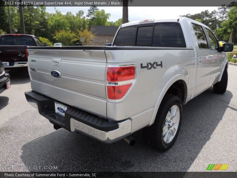 Ingot Silver Metallic / Black 2012 Ford F150 Lariat SuperCrew 4x4