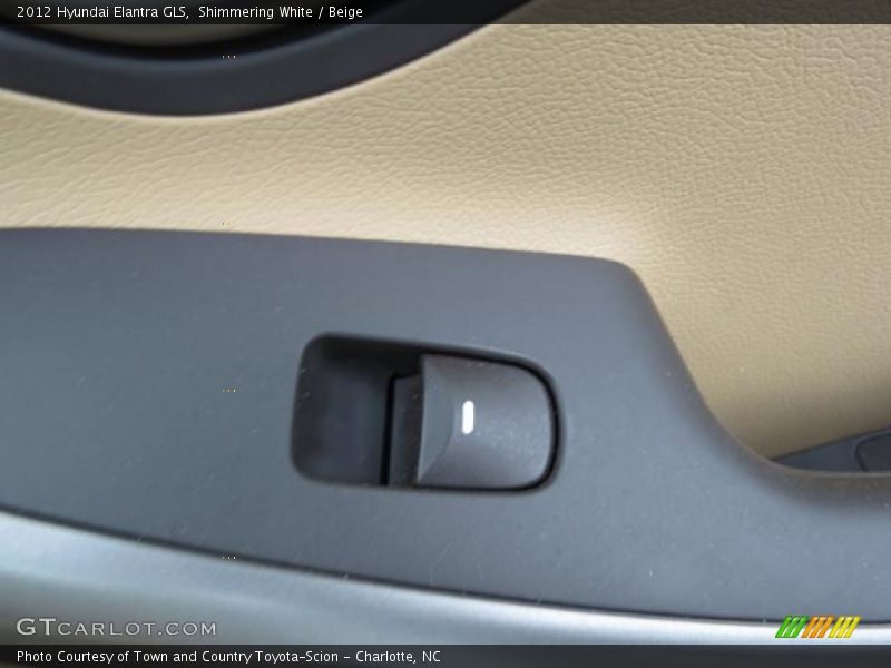 Shimmering White / Beige 2012 Hyundai Elantra GLS