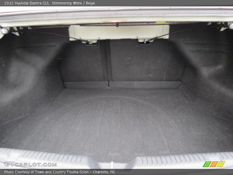 Shimmering White / Beige 2012 Hyundai Elantra GLS