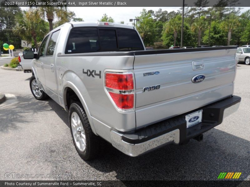 Ingot Silver Metallic / Black 2012 Ford F150 Lariat SuperCrew 4x4