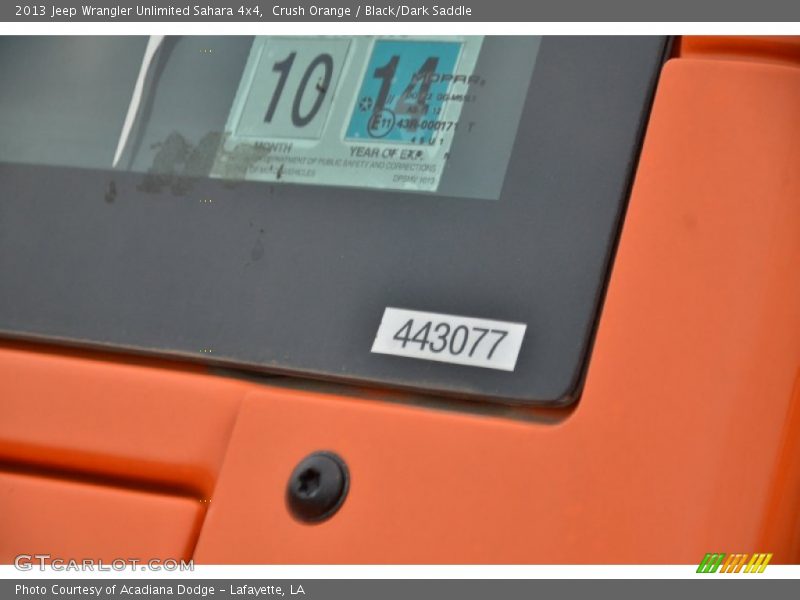 Crush Orange / Black/Dark Saddle 2013 Jeep Wrangler Unlimited Sahara 4x4
