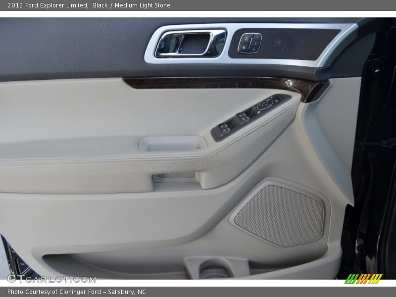 Black / Medium Light Stone 2012 Ford Explorer Limited