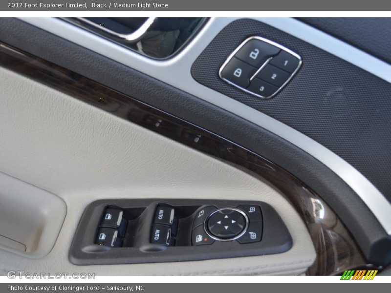 Black / Medium Light Stone 2012 Ford Explorer Limited