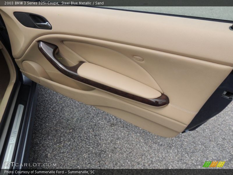 Steel Blue Metallic / Sand 2003 BMW 3 Series 325i Coupe
