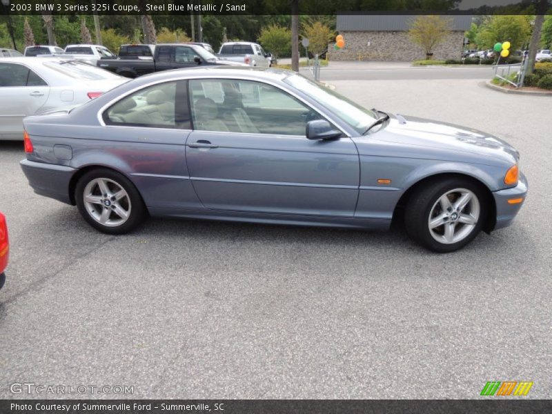 Steel Blue Metallic / Sand 2003 BMW 3 Series 325i Coupe