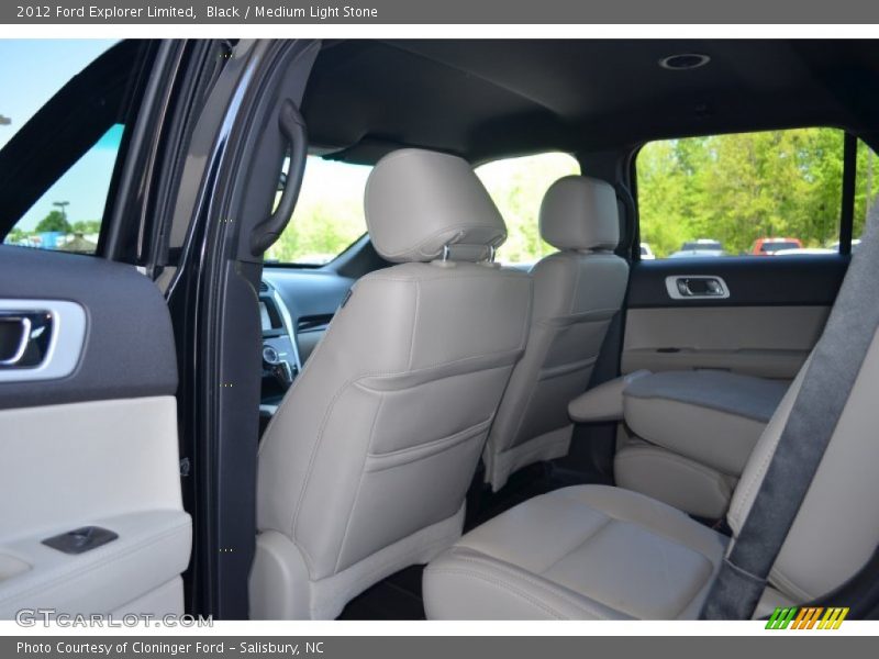 Black / Medium Light Stone 2012 Ford Explorer Limited