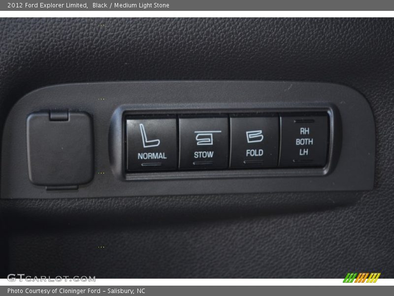 Black / Medium Light Stone 2012 Ford Explorer Limited