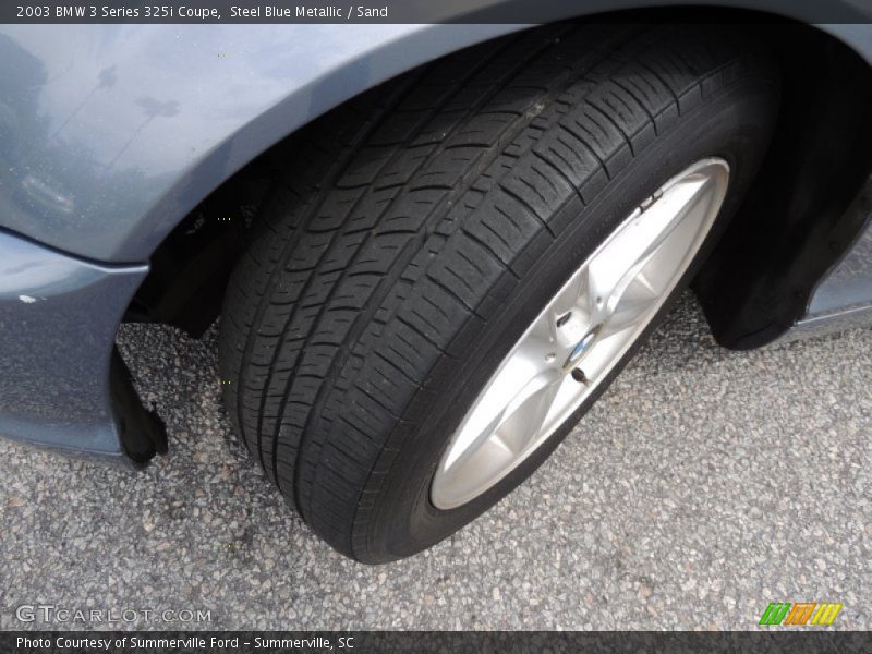 Steel Blue Metallic / Sand 2003 BMW 3 Series 325i Coupe