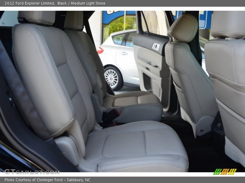 Black / Medium Light Stone 2012 Ford Explorer Limited