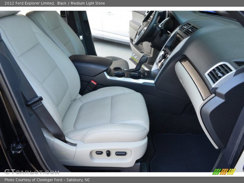 Black / Medium Light Stone 2012 Ford Explorer Limited
