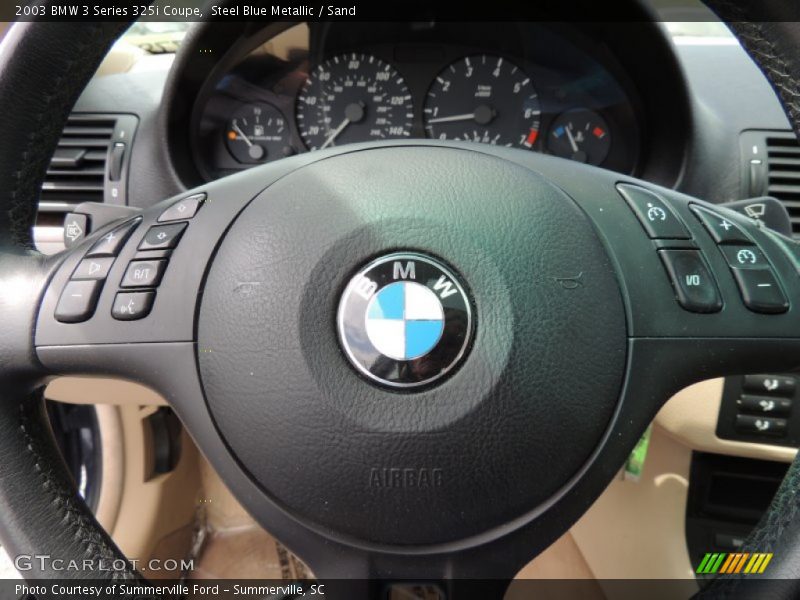 Steel Blue Metallic / Sand 2003 BMW 3 Series 325i Coupe