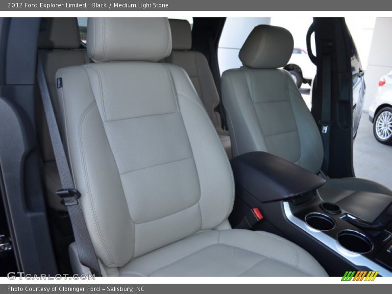 Black / Medium Light Stone 2012 Ford Explorer Limited