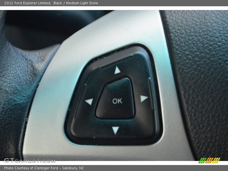 Black / Medium Light Stone 2012 Ford Explorer Limited