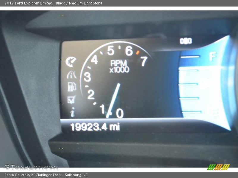 Black / Medium Light Stone 2012 Ford Explorer Limited