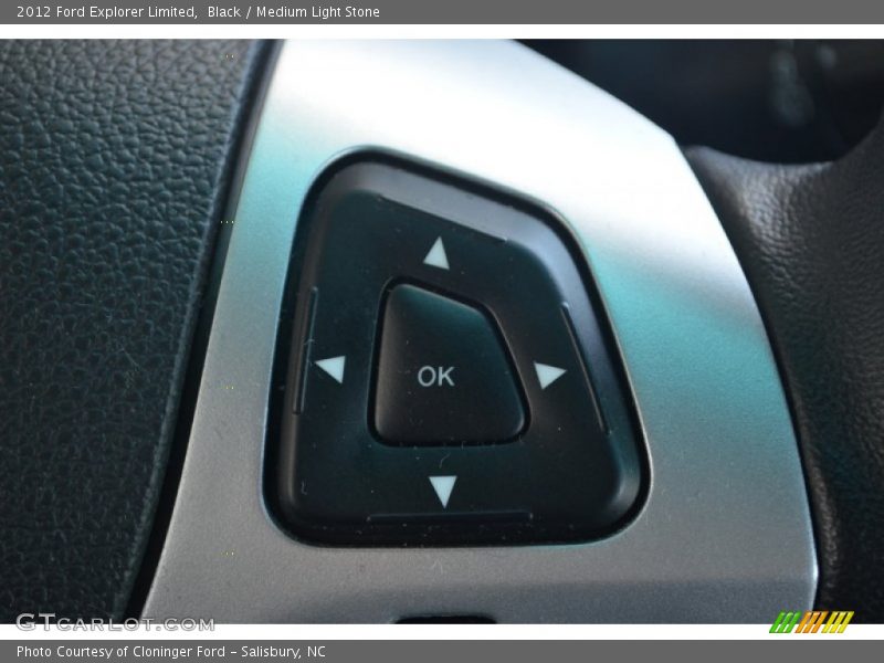 Black / Medium Light Stone 2012 Ford Explorer Limited