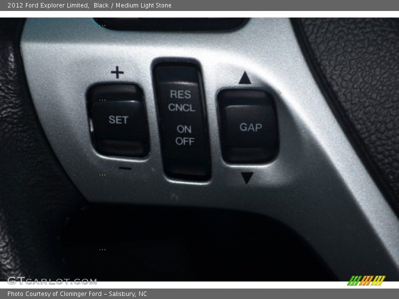 Black / Medium Light Stone 2012 Ford Explorer Limited