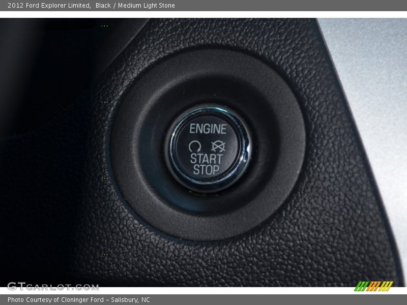 Black / Medium Light Stone 2012 Ford Explorer Limited