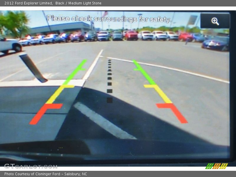 Black / Medium Light Stone 2012 Ford Explorer Limited