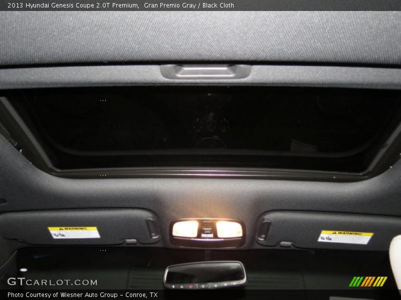 Gran Premio Gray / Black Cloth 2013 Hyundai Genesis Coupe 2.0T Premium