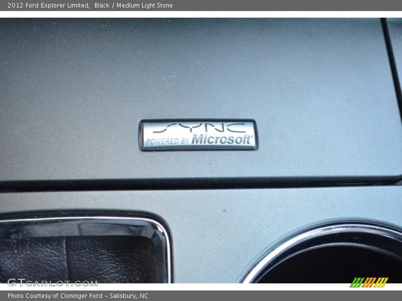 Black / Medium Light Stone 2012 Ford Explorer Limited